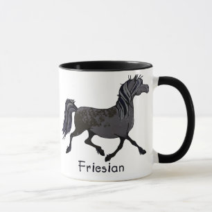 Taza Personalizado del caballo frisón