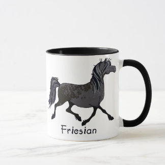 Taza Personalizado del caballo frisón