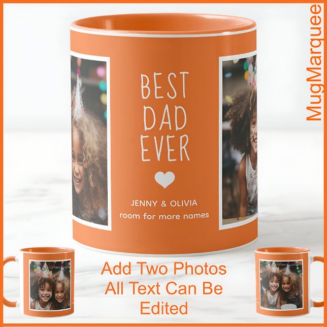 Taza Personalizado del Día del Padre Foto y Naranja de  (Subido por el creador)
