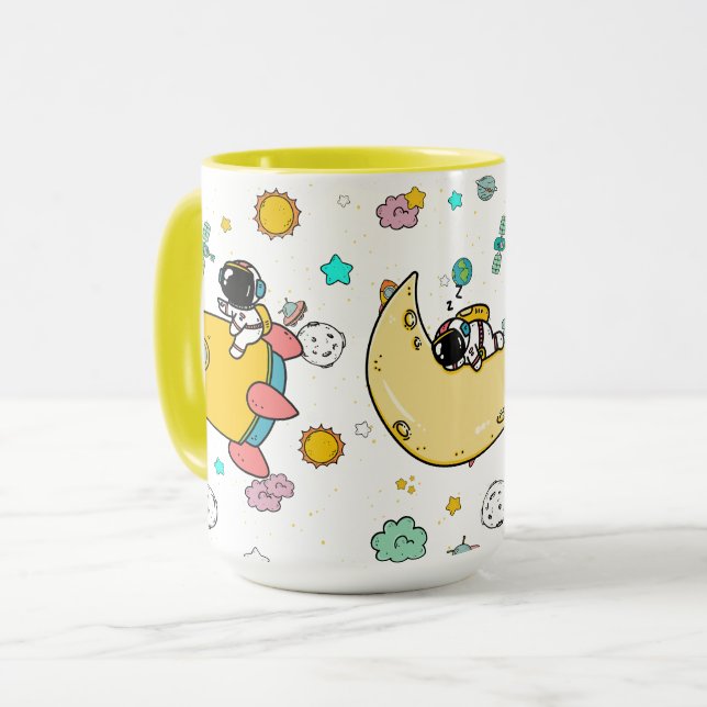 Taza Personalizado del espacio ultraterrestre astronaut (Anverso izquierdo)