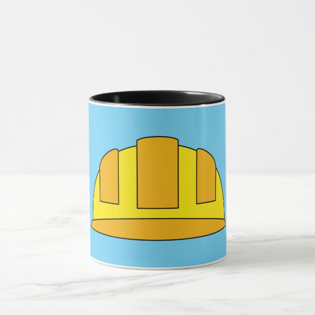 Taza Personalizado del Gorra duro amarillo (Centro)