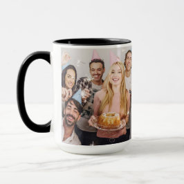 Taza personalizado Del Grupo De Cumpleaños 15 oz Foto M