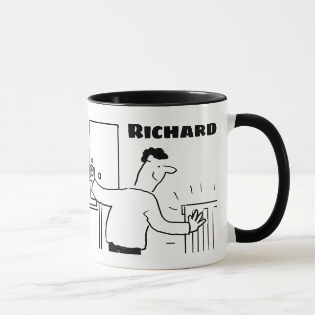 Taza Personalizado del ingeniero de fontanería y calefa (Derecha)