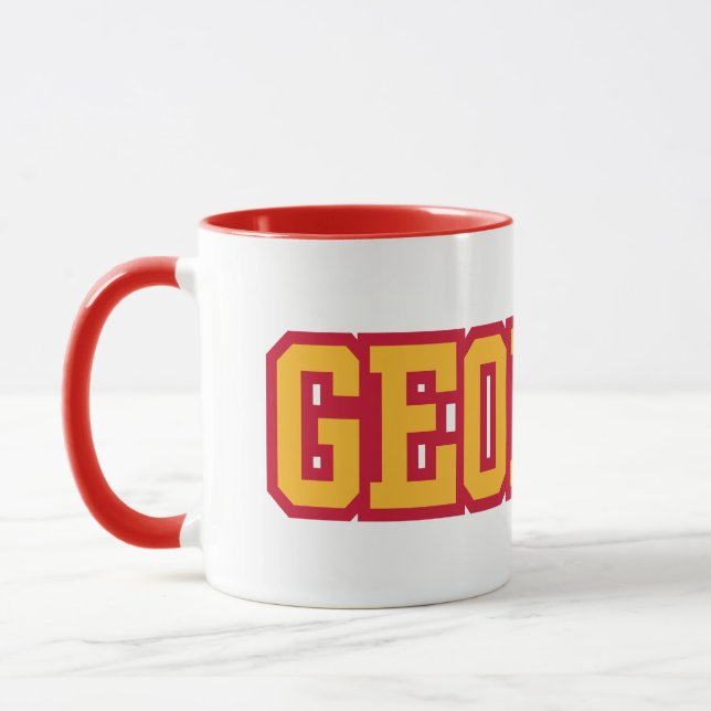 Taza Personalizado Del Orgullo Del Estado De Georgia Ca (Izquierda)