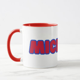 Taza Personalizado Del Orgullo Del Estado De Michigan,