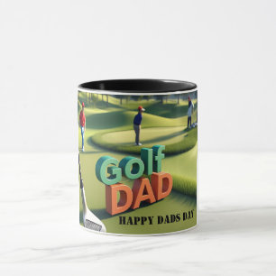Taza Personalizado del "Papá Golf" del Día de los Papás
