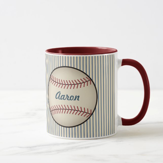 Taza Personalizado Deporte Café de Béisbol Mug Gift (Derecha)