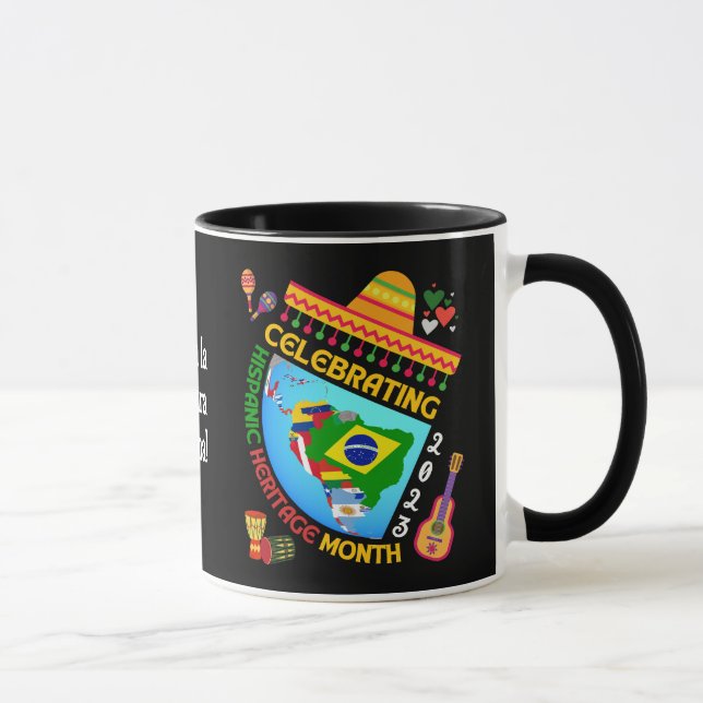 Taza Personalizado divertido celebra el mes del PATRIMO (Derecha)