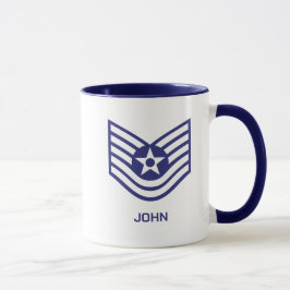 Taza Personalizado E-6 Sargento técnico de la Fuerza Aé