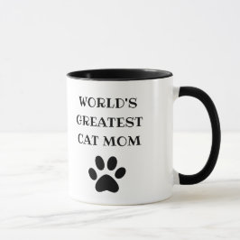 Taza Personalizado el texto más grande de la mamá gata
