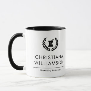 Taza Personalizado Elegante Farmacia Farmacéutica Perso