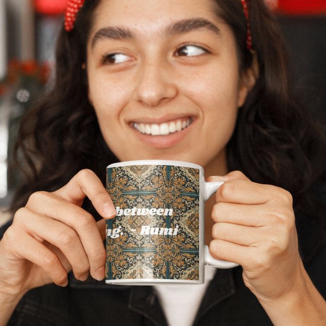 Taza Personalizado elegante patrón de mosaico regalos p (Custom Elegant Tile Pattern Persian Gifts for Her)