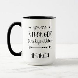 Taza Personalizado, Eres Más Fuerte De Lo Que Crees