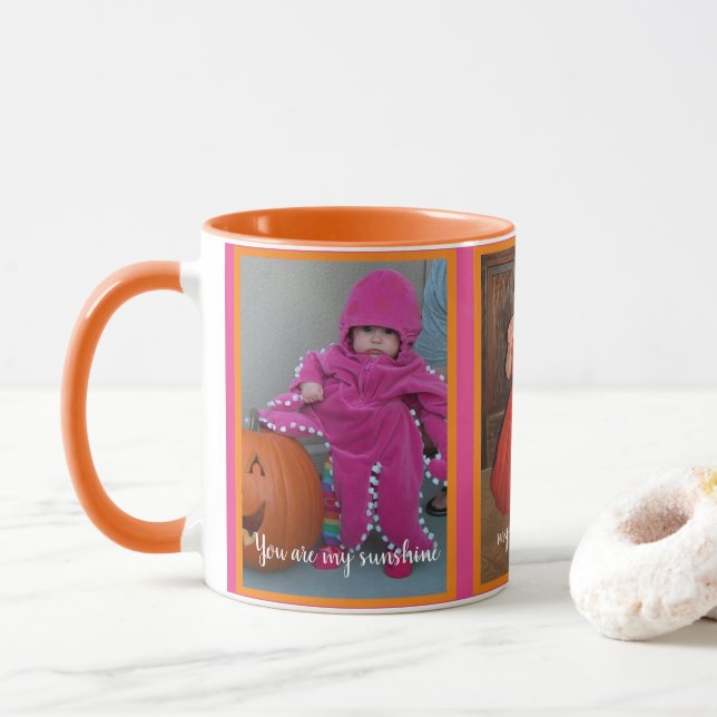 Taza Personalizado "Eres mi brillo del sol" (Con donut)
