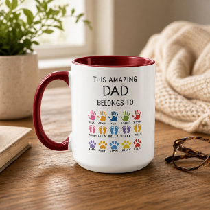 Taza Personalizado Este Papá Increíble Pertenece A   Pe