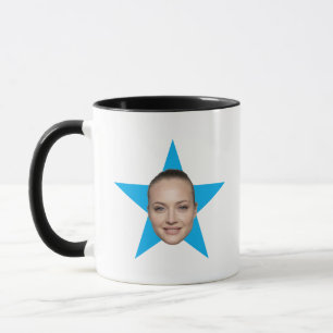 Taza Personalizado estrella enfrenta el mejor regalo de