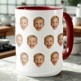 Taza Personalizado Face Mug, foto personalizada de cara