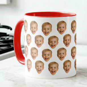 Taza Personalizado Face Mug, foto personalizada de cara