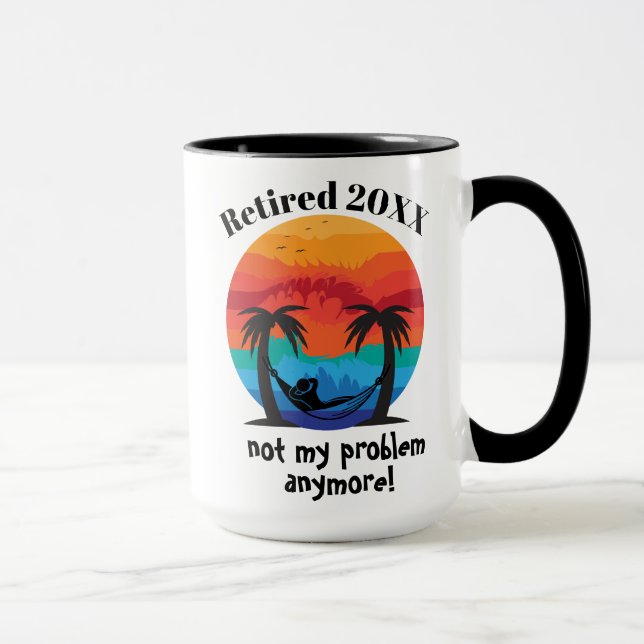 Taza Personalizado Fecha Retirada Mug (Derecha)