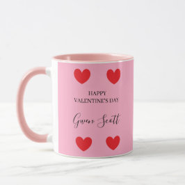 Taza Personalizado Feliz corazón rojo de San Valentín r
