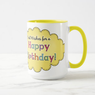 Taza Personalizado Feliz cumpleaños Mug