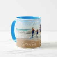 Personalizado Fotografía y texto Mug Your Photos D