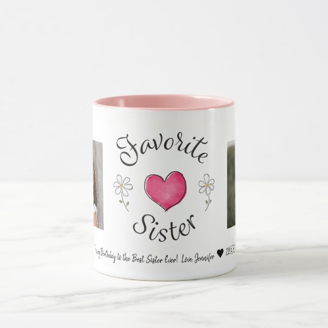 Taza Personalizado fotográfico favorito 2 Mug (Centro)