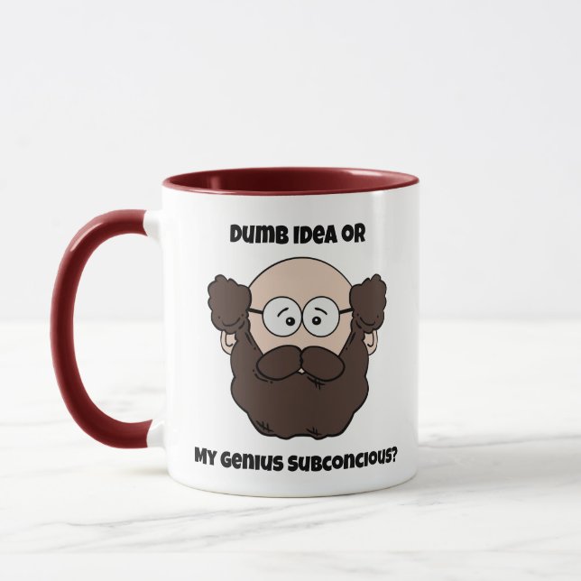 Taza Personalizado, genio o imbécil de un profesor con  (Izquierda)