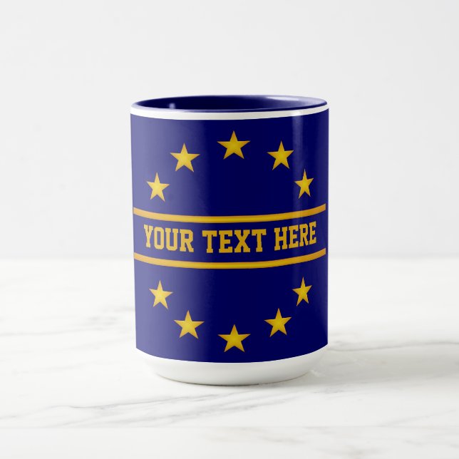 Taza PERSONALIZADO GOLDEN STARS mug - elegir estilo y c (Centro)