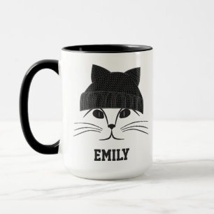 Taza Personalizado Gorra Guay Cat en lana