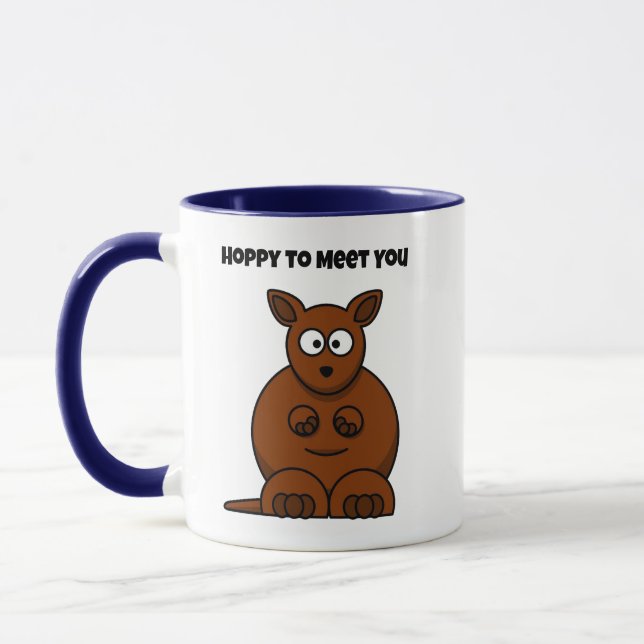 Taza Personalizado gracioso canguro (Izquierda)