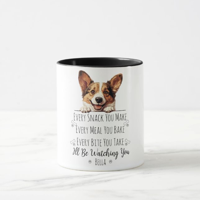 Taza Personalizado gracioso de perro de Corgi (Centro)
