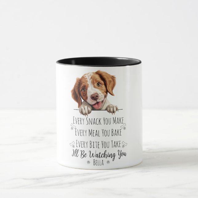 Taza Personalizado gracioso de Perro trinitoso de Breta (Centro)