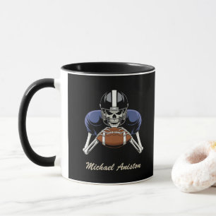 Taza Personalizado gracioso del jugador de esqueleto de