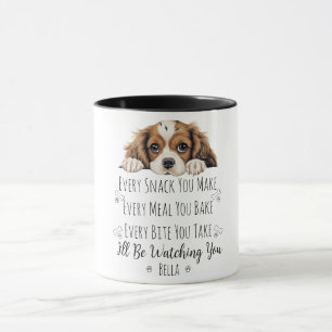 Taza Personalizado gracioso del perro del rey Carlos Sp