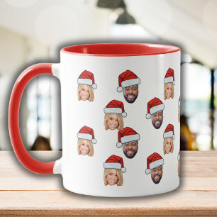 Taza Personalizado gracioso frente a 2 fotos Gorra de S