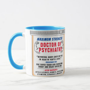 Taza Personalizado gracioso mejor regalo psiquiátrico M