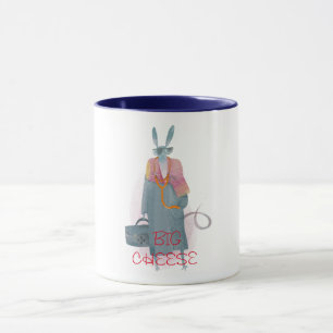 Taza personalizado gran queso gracioso médica humor de