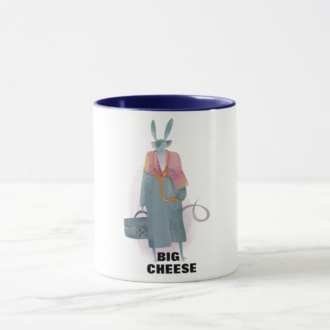 Taza personalizado gran queso gracioso médica humor de  (Centro)