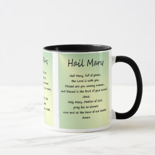 Taza Personalizado Hail Mary Prayer Mug