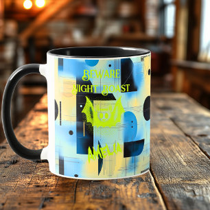 Taza Personalizado Halloween - Noche Neon Lime Bat