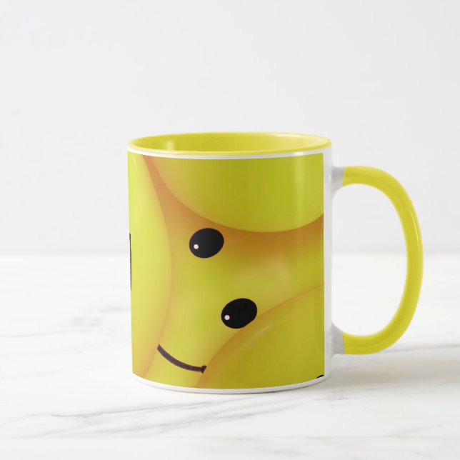 Taza Personalizado Happy Face Mug (Derecha)