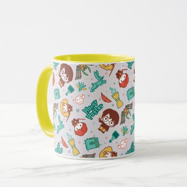 Taza Personalizado HARRY POTTER™ Criaturas y patrón de  (Anverso izquierdo)