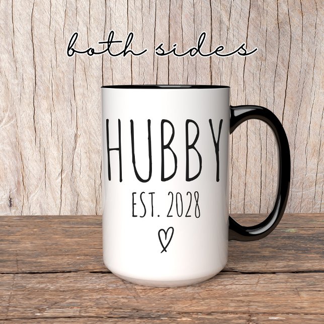Taza Personalizado Hubby Mug, regalo Boda, regalo de an (hubby mug, hubby coffee mug, personalized hubby mug, groom coffee mug, wedding hubby mug,)