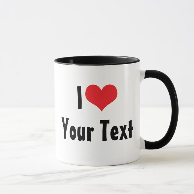 Taza Personalizado I Love Mug (Derecha)