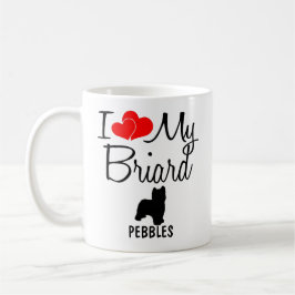 Taza Personalizado I Love My Briard Mug