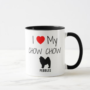 Taza Personalizado I Love My Chow Chow