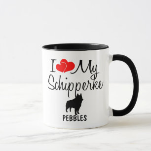 Taza Personalizado I Love My Schipperke Mug