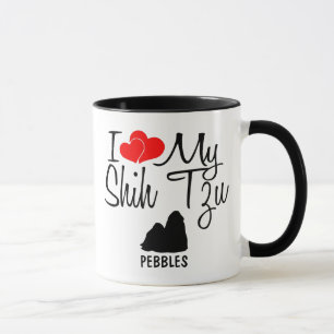 Taza Personalizado I Love My Shih Tzu Mug