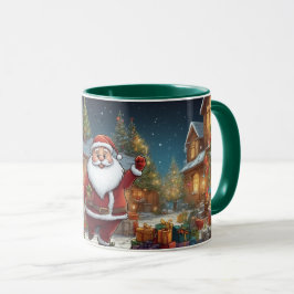 Taza Personalizado ilustracion Navidades Santa Clause M